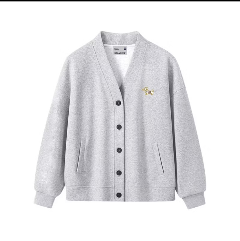 Áo khoác cardigan nỉ cotton - Hình ảnh 2