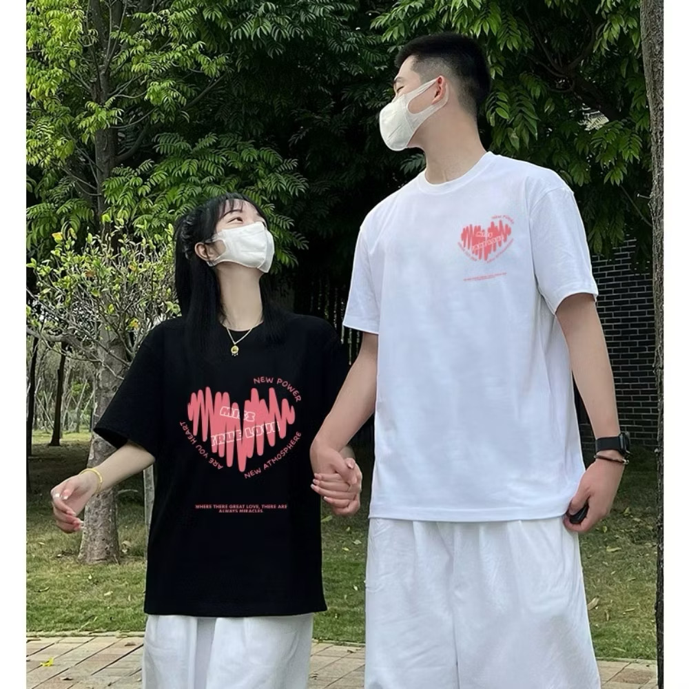 Áo đôi nam nữ form rộng unisex - Hình ảnh 3