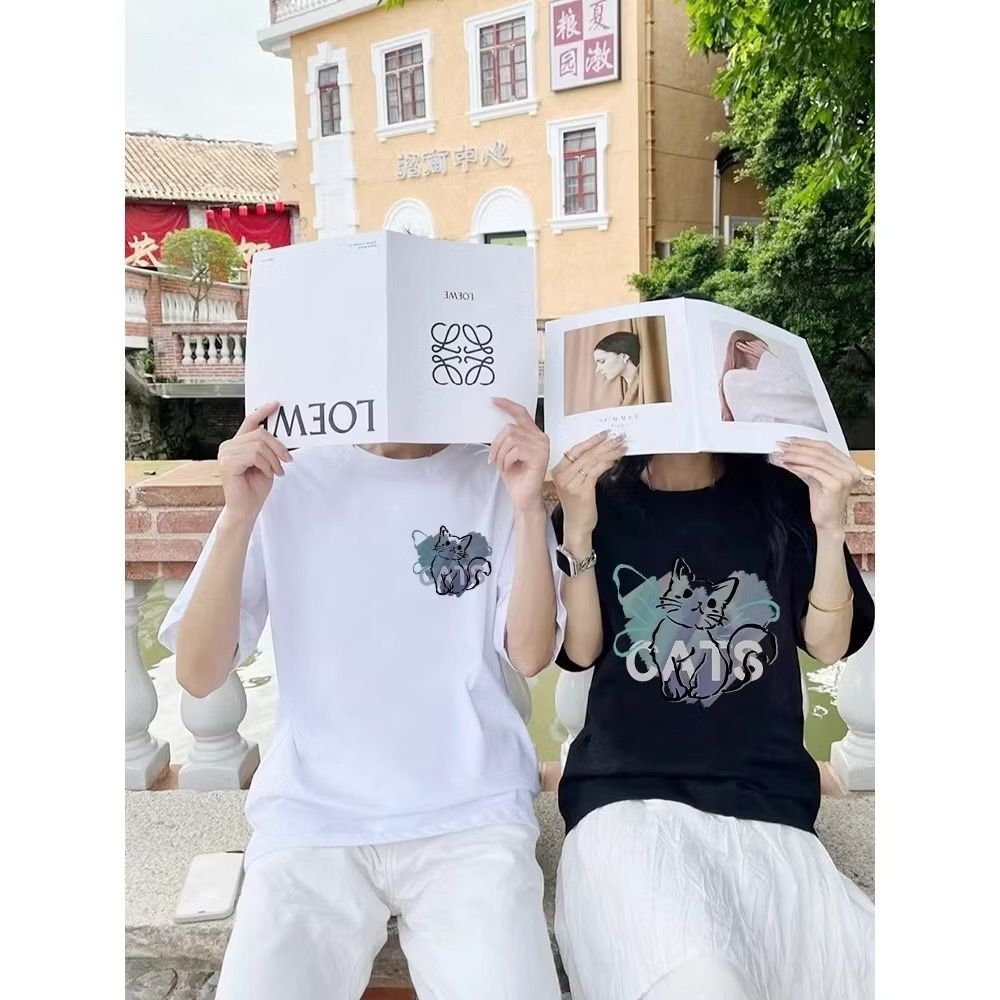 Áo thun cặp đôi nam nữ form rộng unisex