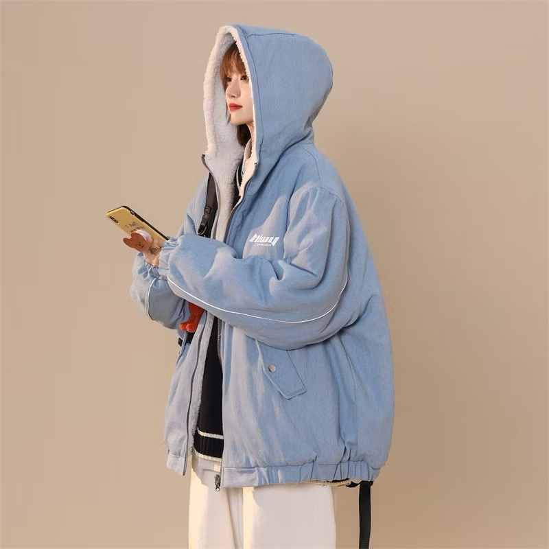 Áo khoác nữ lót lông cừu