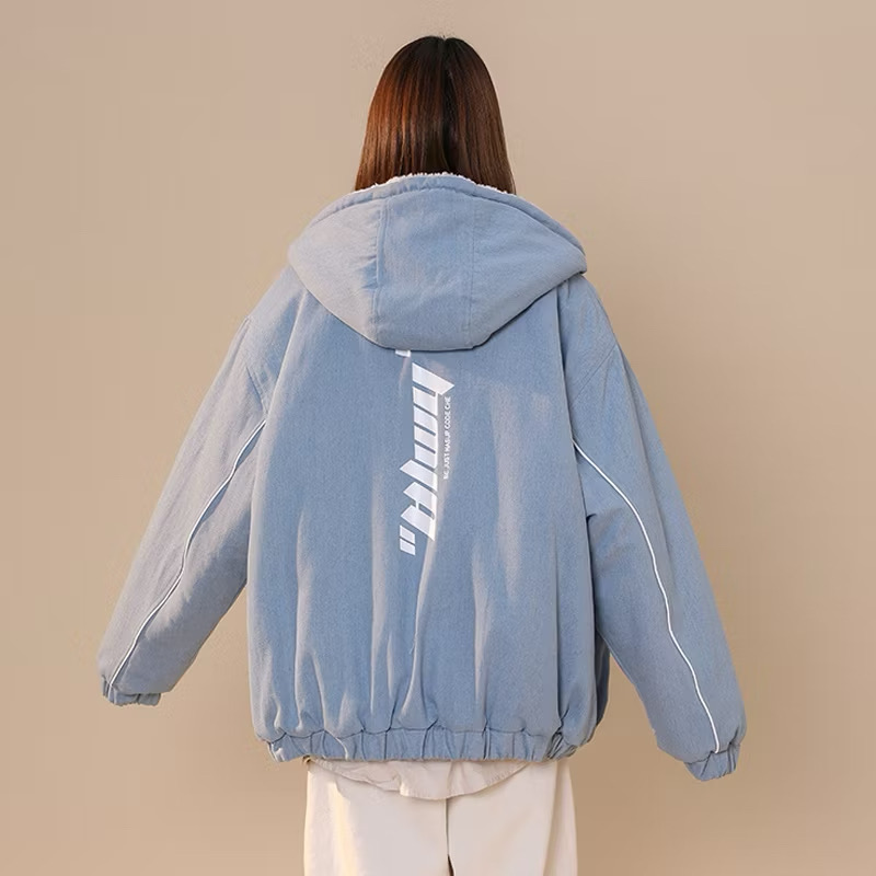 Áo khoác nữ lót lông cừu - Hình ảnh 2