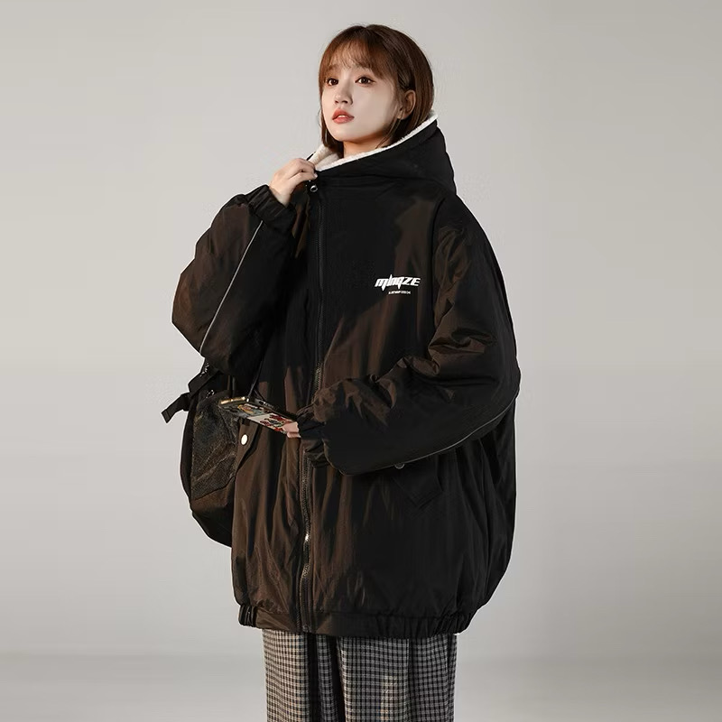 Áo khoác nữ lót lông cừu - Hình ảnh 5