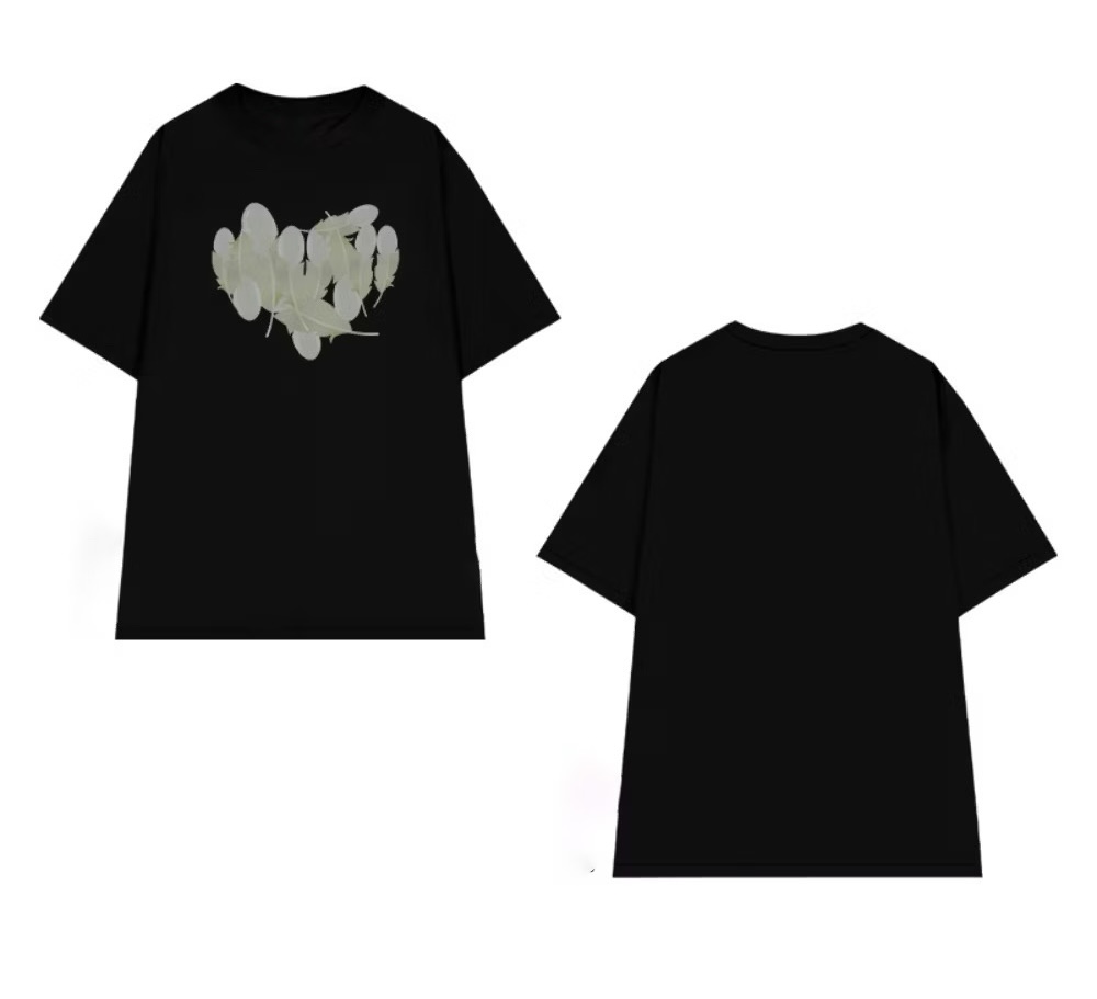 Áo thun cặp đôi nam nữ form rộng vải cotton - Hình ảnh 2