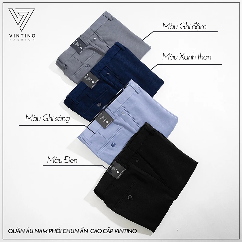 Quần âu nam hàn quốc vải mềm mịn dáng baggy co giãn