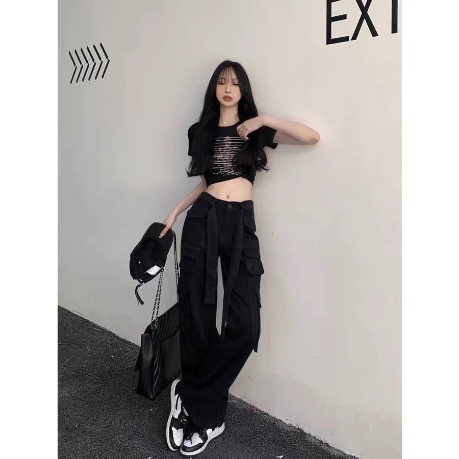 Quần jean túi hộp nữ - Hình ảnh 2