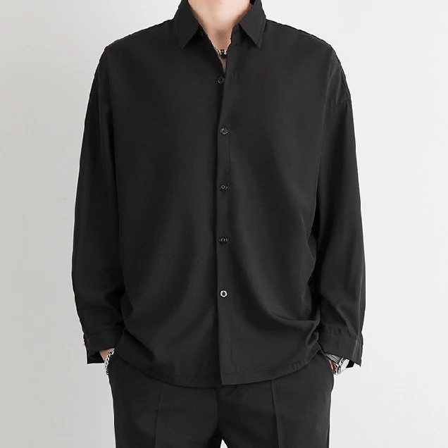 Áo sơ mi nam dài tay lụa mịn - Hình ảnh 3