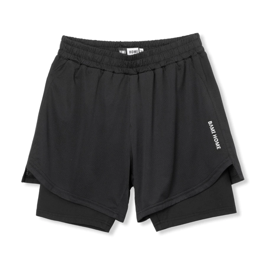 Quần short thể thao nam hai lớp - Hình ảnh 2