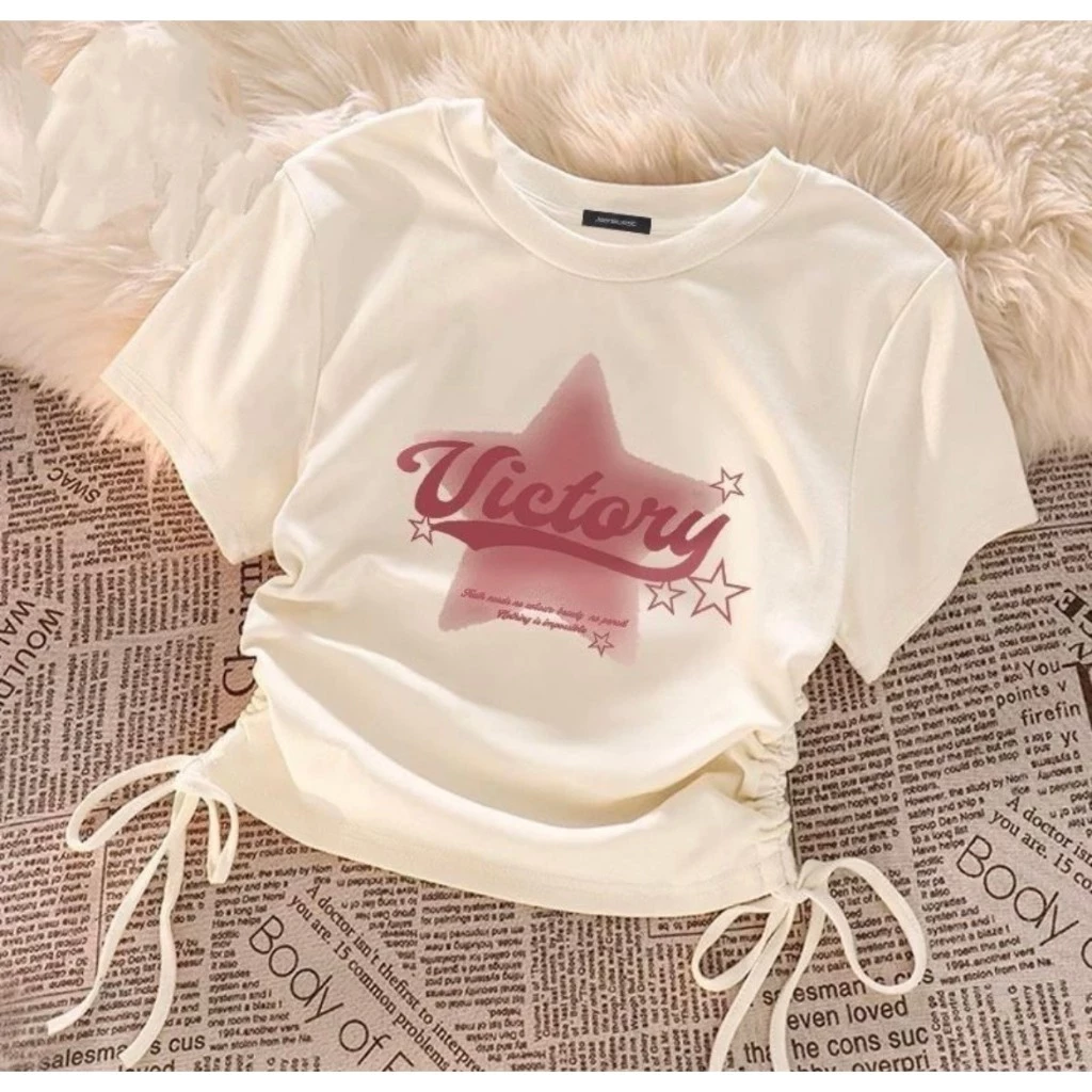 Áo croptop ngắn tay ngôi sao - Hình ảnh 3