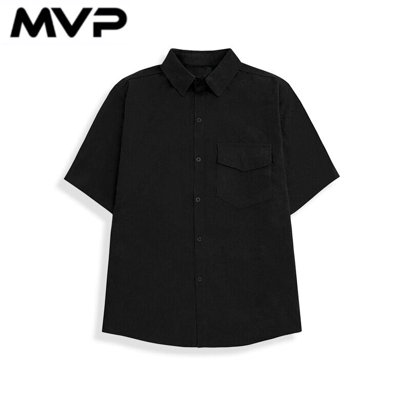 Áo sơ mi nam tay ngắn nhung tăm - Hình ảnh 3